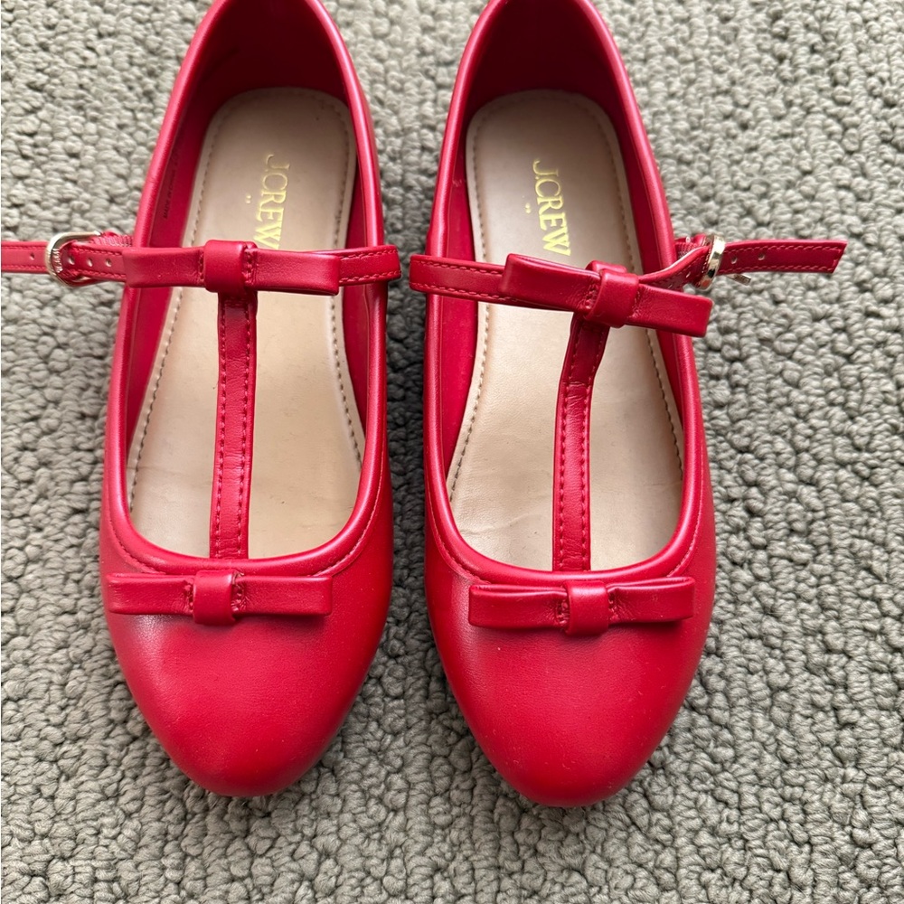 J. Crew Kids Red T-Strap Dress Shoes